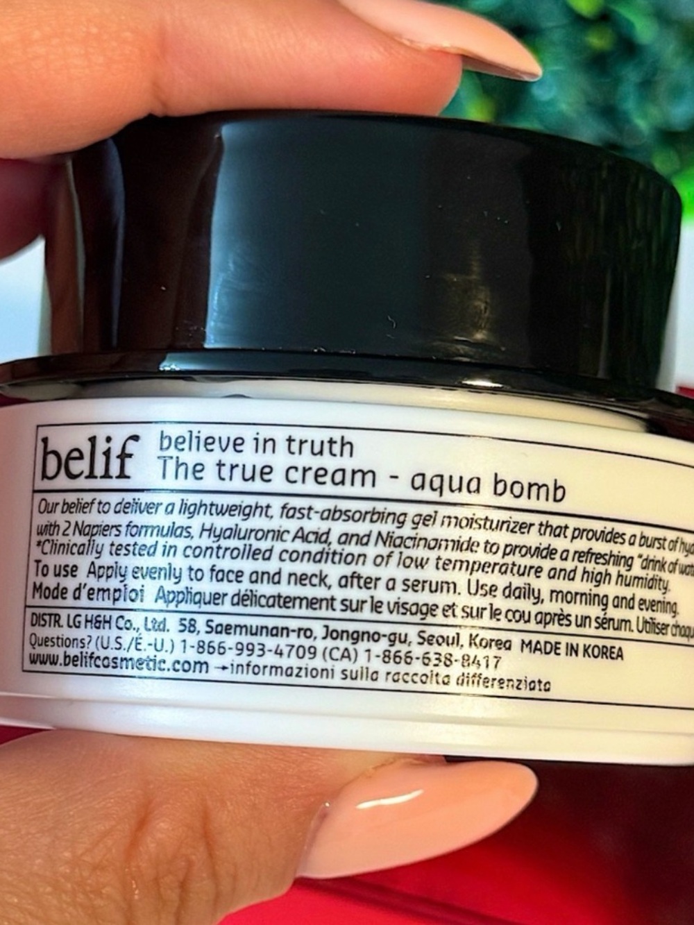 Belif The True Cream Aqua Bomb with Hyaluronic Acid and Niacinamide (New) - Picture 3 of 6